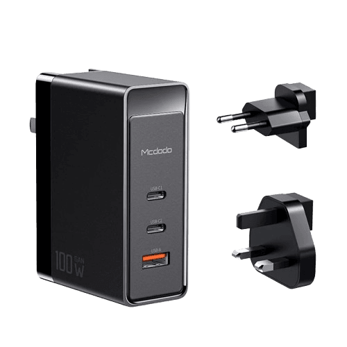 100W GaN Triple USB Charging Adapter