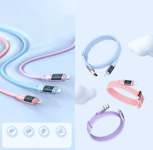 Digital Display Lightning Cable For Apple